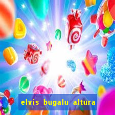 elvis bugalu altura e peso